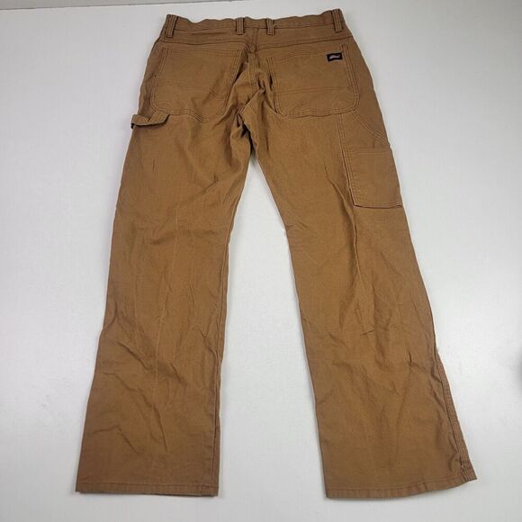 Vintage Y2k Dickies Carpenter Work Wear Pants Distressed 32x30 Brown Baggy - Picture 1 of 10